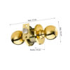 Chapa Bola Cerradura de Pomo BL70 Bronce Pulido – Cantol
