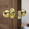 Chapa Bola Cerradura de Pomo BL70 Bronce Pulido – Cantol