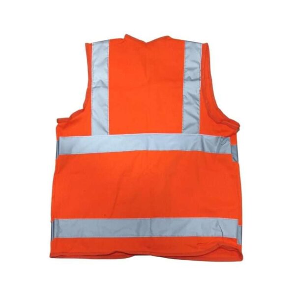 Chaleco Drill Naranja con Cinta Reflectiva (Talla L, XL) – Digabi