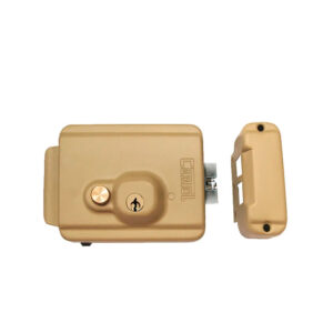 Cerradura Eléctrica con Botón Color Dorado – Cantol