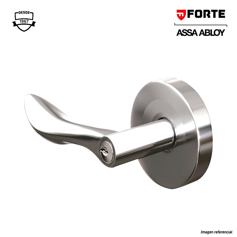 Cerradura Manija Onda Dormitorio Acero Inoxidable – Forte