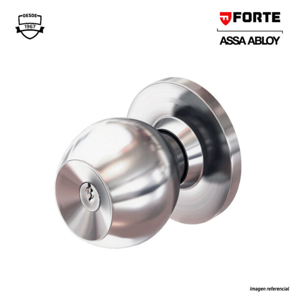 Chapa Bola Cerradura de Pomo BQ07 Negro Brillante – Forte