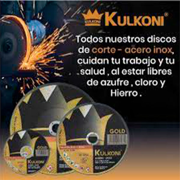 Disco de Corte Fino para Metal 4 1/2" 3/64" x 7/8" – Kulkoni