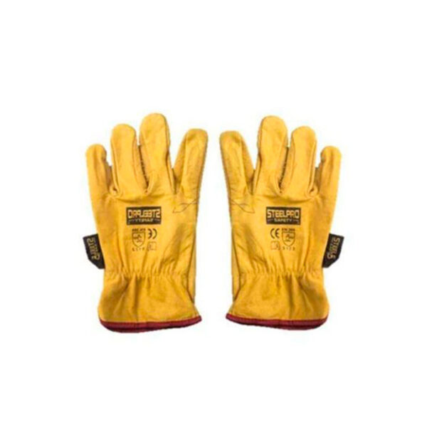 Guantes de Cuero Badana Amarillo 10" – Steelpro