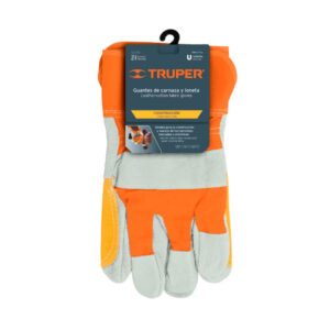 Guantes de Cuero Reforzado (Carnaza y Tela) – Truper