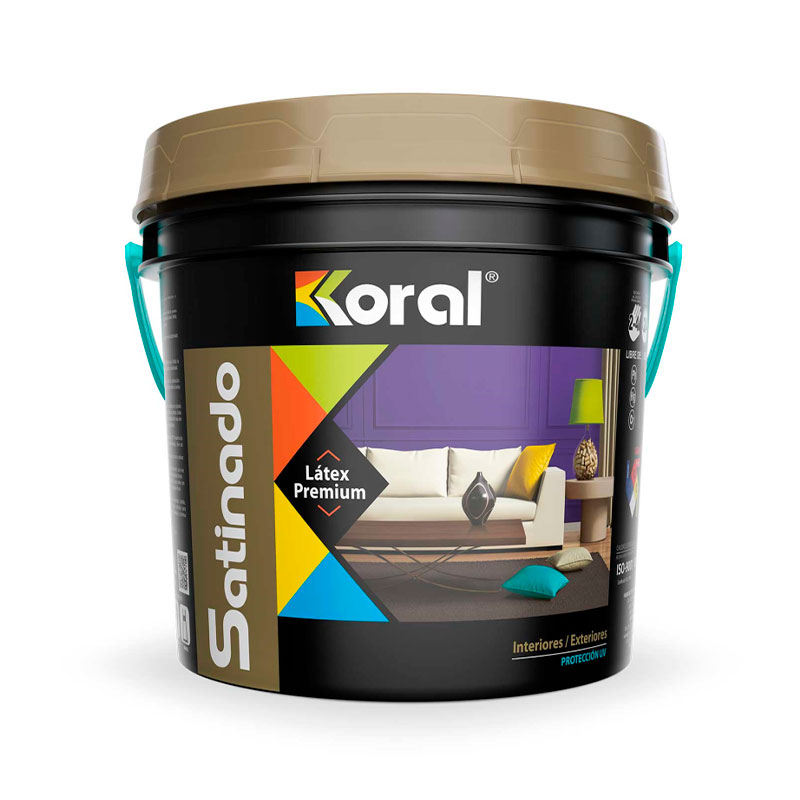 pintura satinado premium 1gl koral 3t