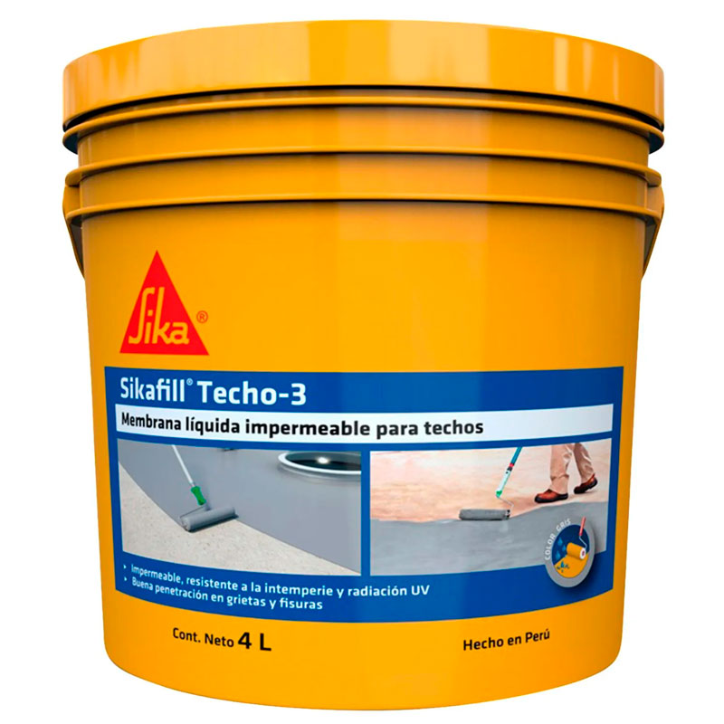 Impermeabilizante Sika Techo 3 Gris 1 Galón – Sika