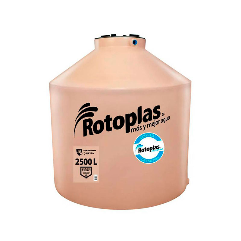 tanque de agua plus de 2500l color arena rotoplas